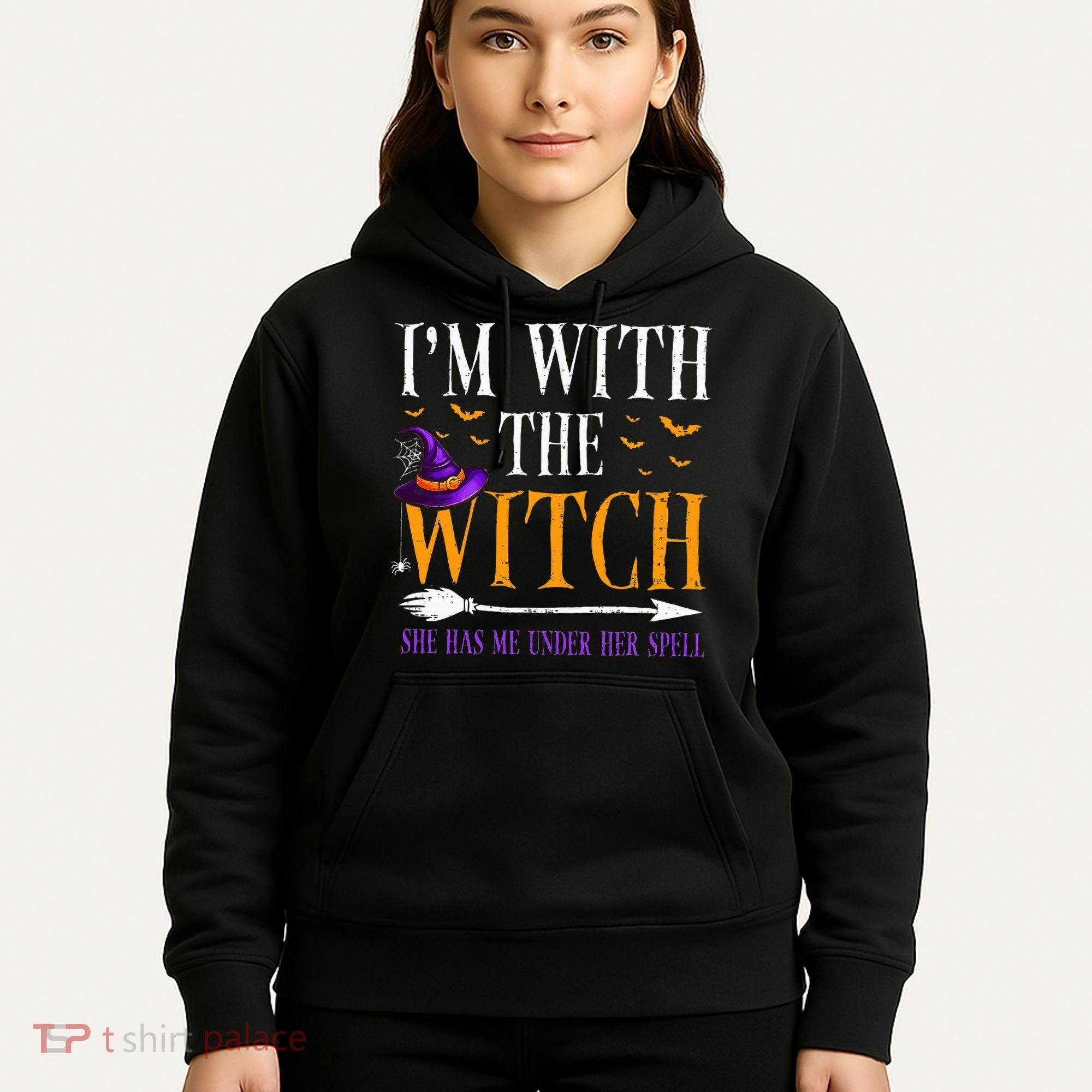 Halloween Matching Couples Costume IM With The Witch Hoodie