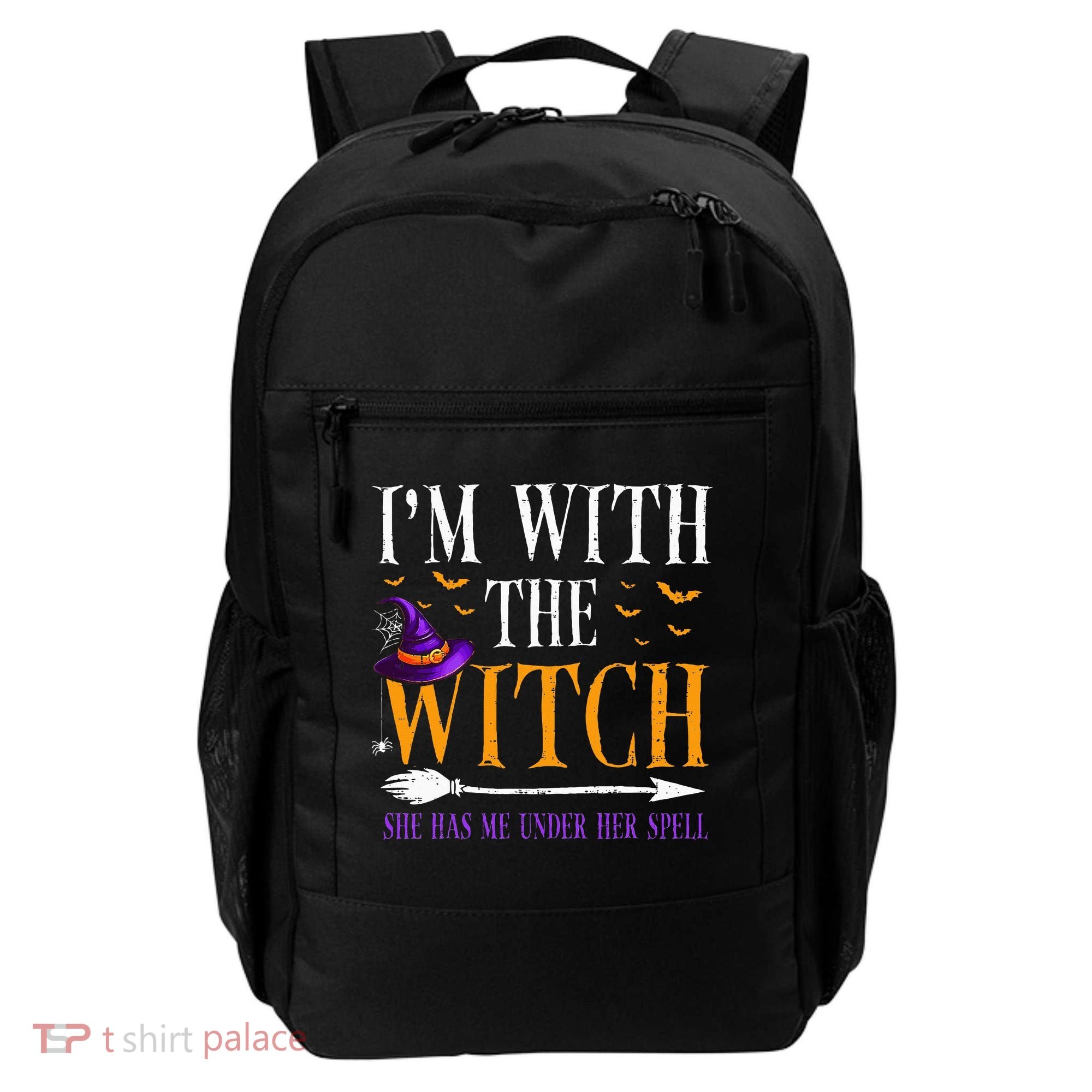 Halloween Matching Couples Costume IM With The Witch Backpack
