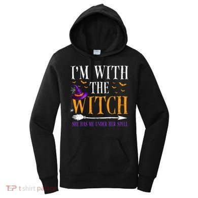 Halloween Matching Couples Costume IM With The Witch Women's Hoodie