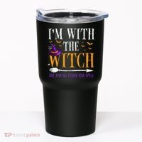 Halloween Matching Couples Costume IM With The Witch Tumbler thumb 0