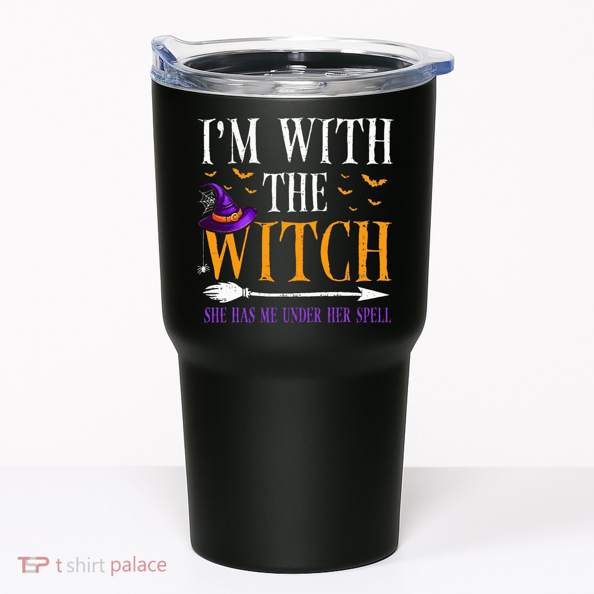 Halloween Matching Couples Costume IM With The Witch Tumbler