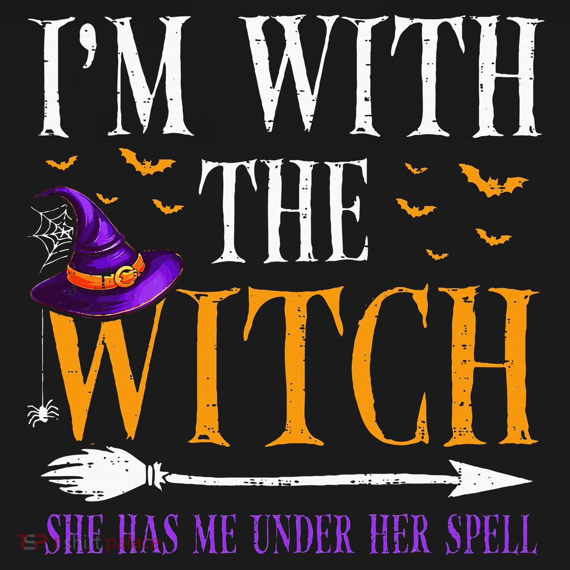 Halloween Matching Couples Costume IM With The Witch Women's Tank Top