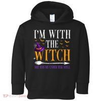 Halloween Matching Couples Costume IM With The Witch Toddler Hoodie thumb 0