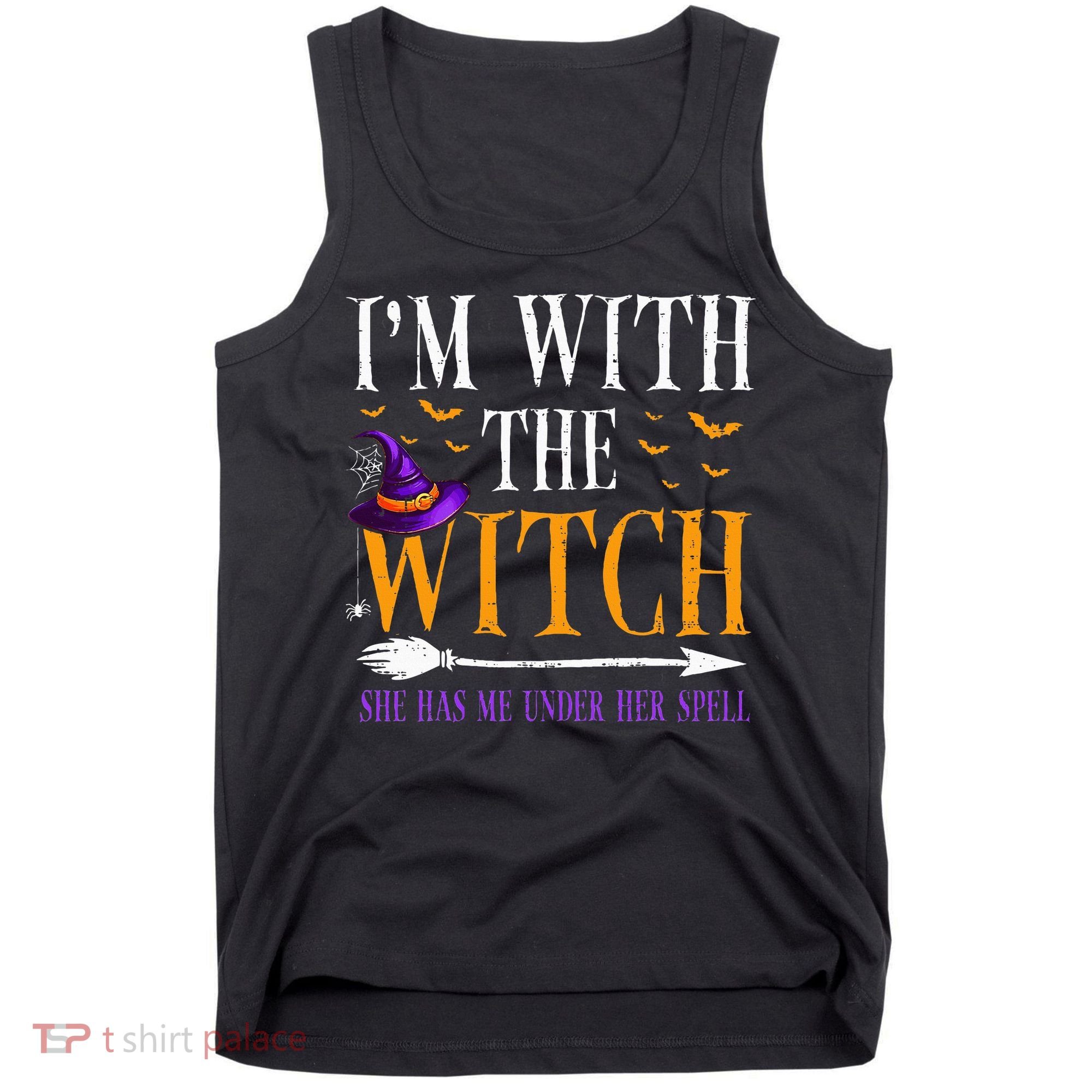 Halloween Matching Couples Costume IM With The Witch Tank Top
