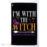 Halloween Matching Couples Costume IM With The Witch Golf Towel thumb 0