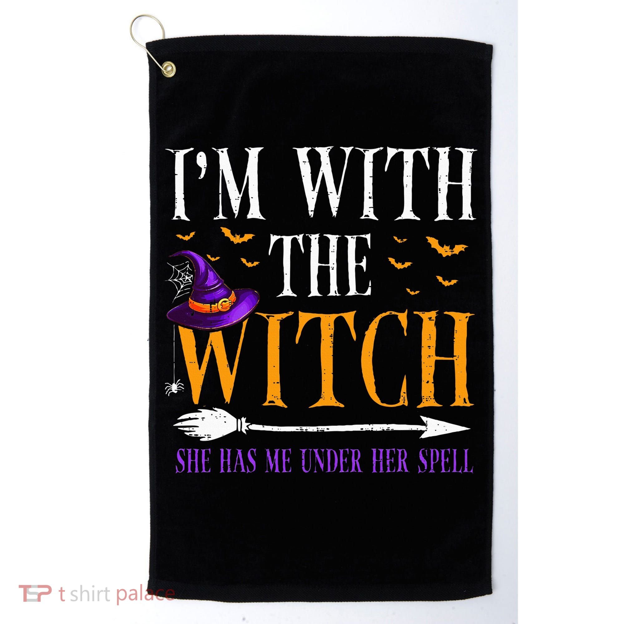 Halloween Matching Couples Costume IM With The Witch Golf Towel