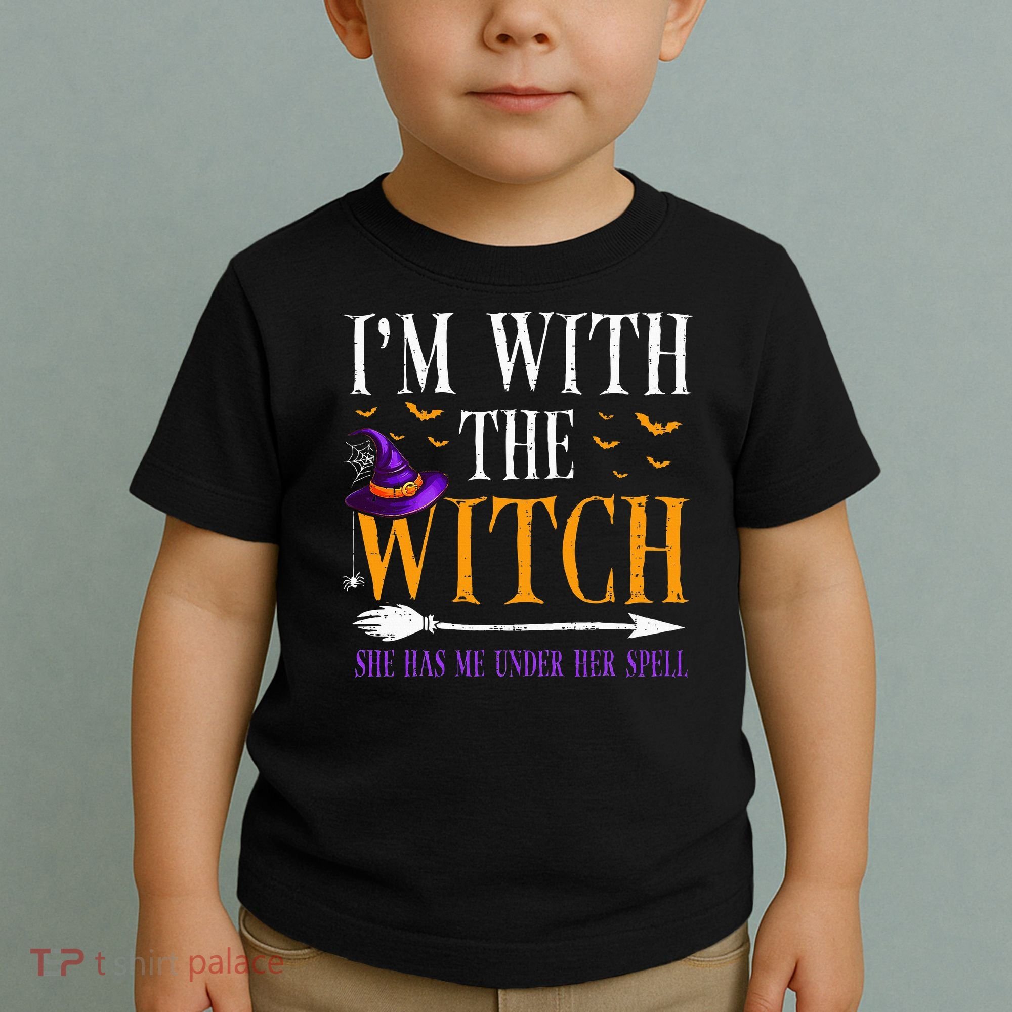 Halloween Matching Couples Costume IM With The Witch Toddler T-Shirt