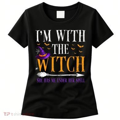 Halloween Matching Couples Costume IM With The Witch Women's T-Shirt
