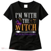 Halloween Matching Couples Costume IM With The Witch Women's T-Shirt thumb 0