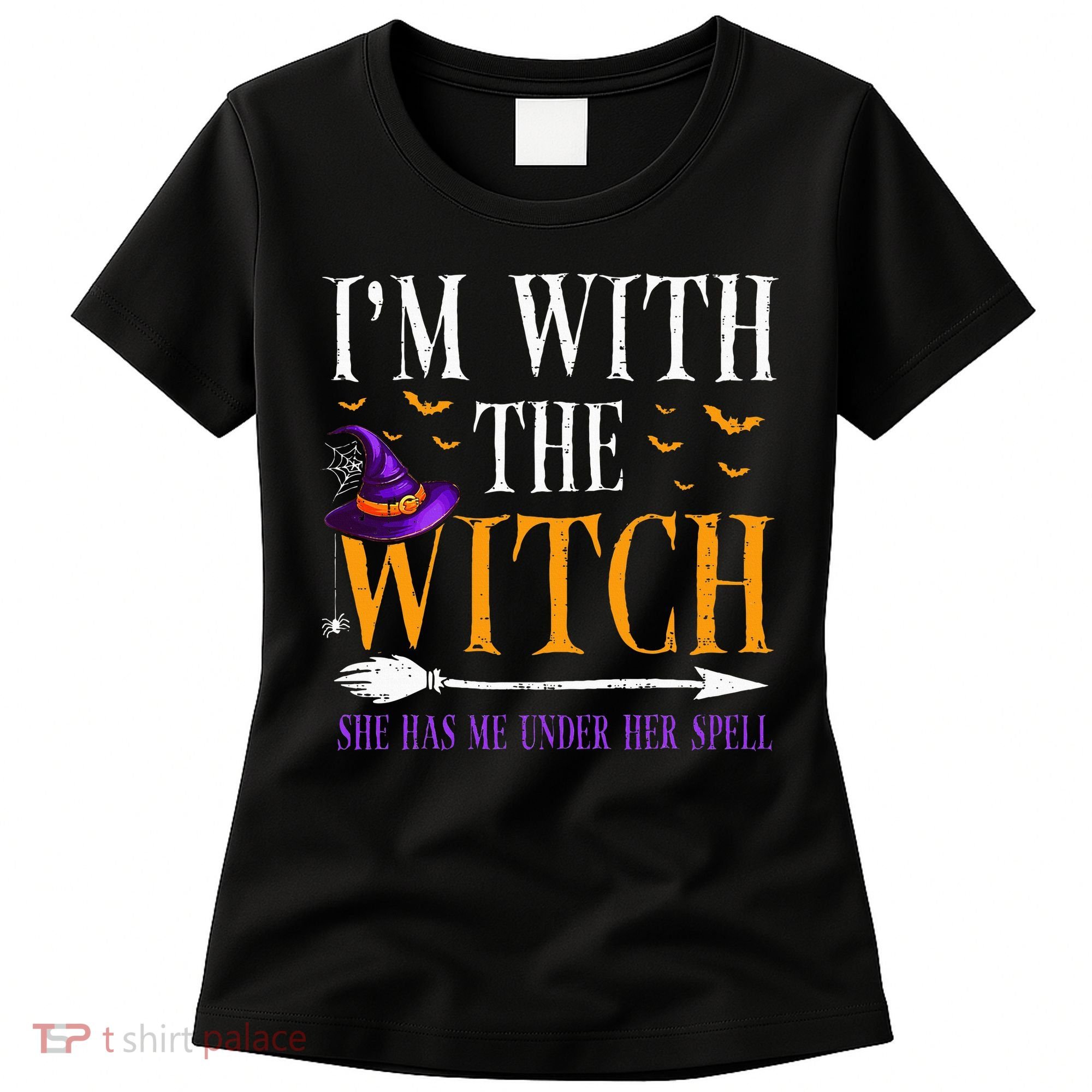 Halloween Matching Couples Costume IM With The Witch Women's T-Shirt