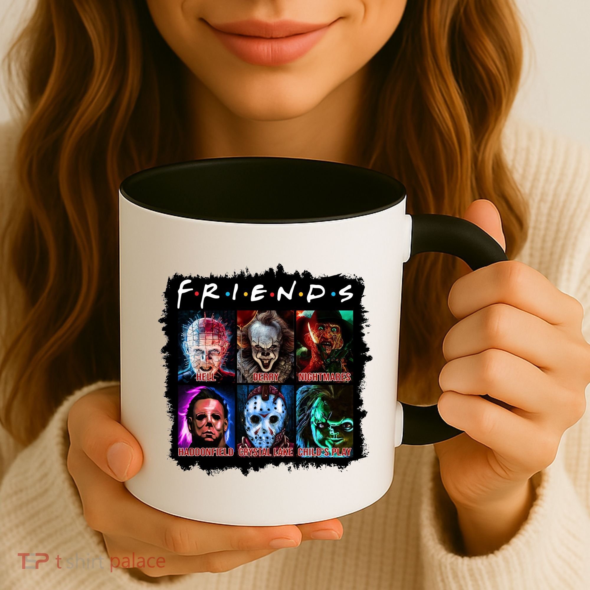 Horror Movie Character Halloween Friends Horror Fan Gift Coffee Mug