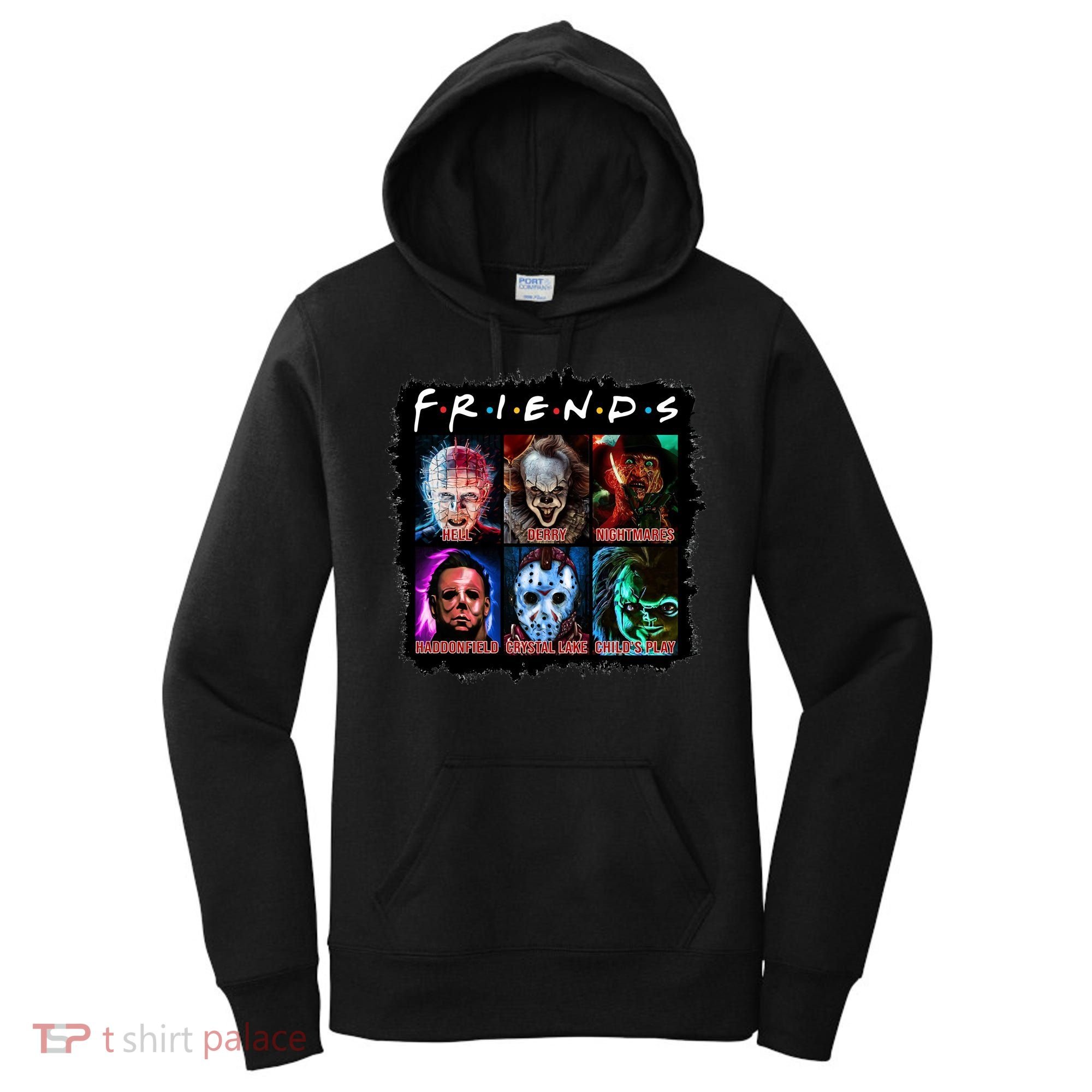 Horror Movie Character Halloween Friends Horror Fan Gift Women's Hoodie