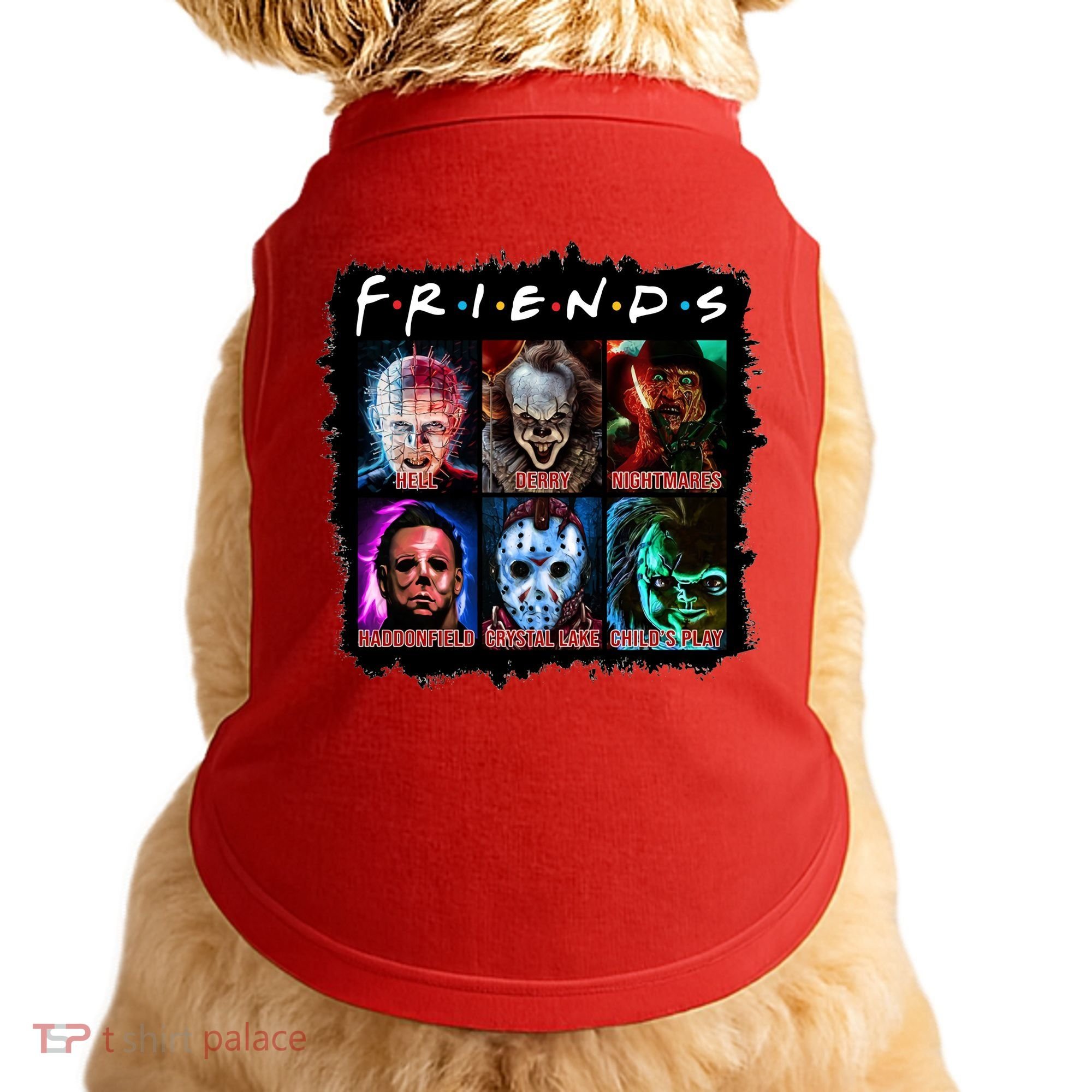 Horror Movie Character Halloween Friends Horror Fan Gift Doggie Tank