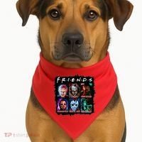 Horror Movie Character Halloween Friends Horror Fan Gift USA-Made Doggie Bandana thumb 1