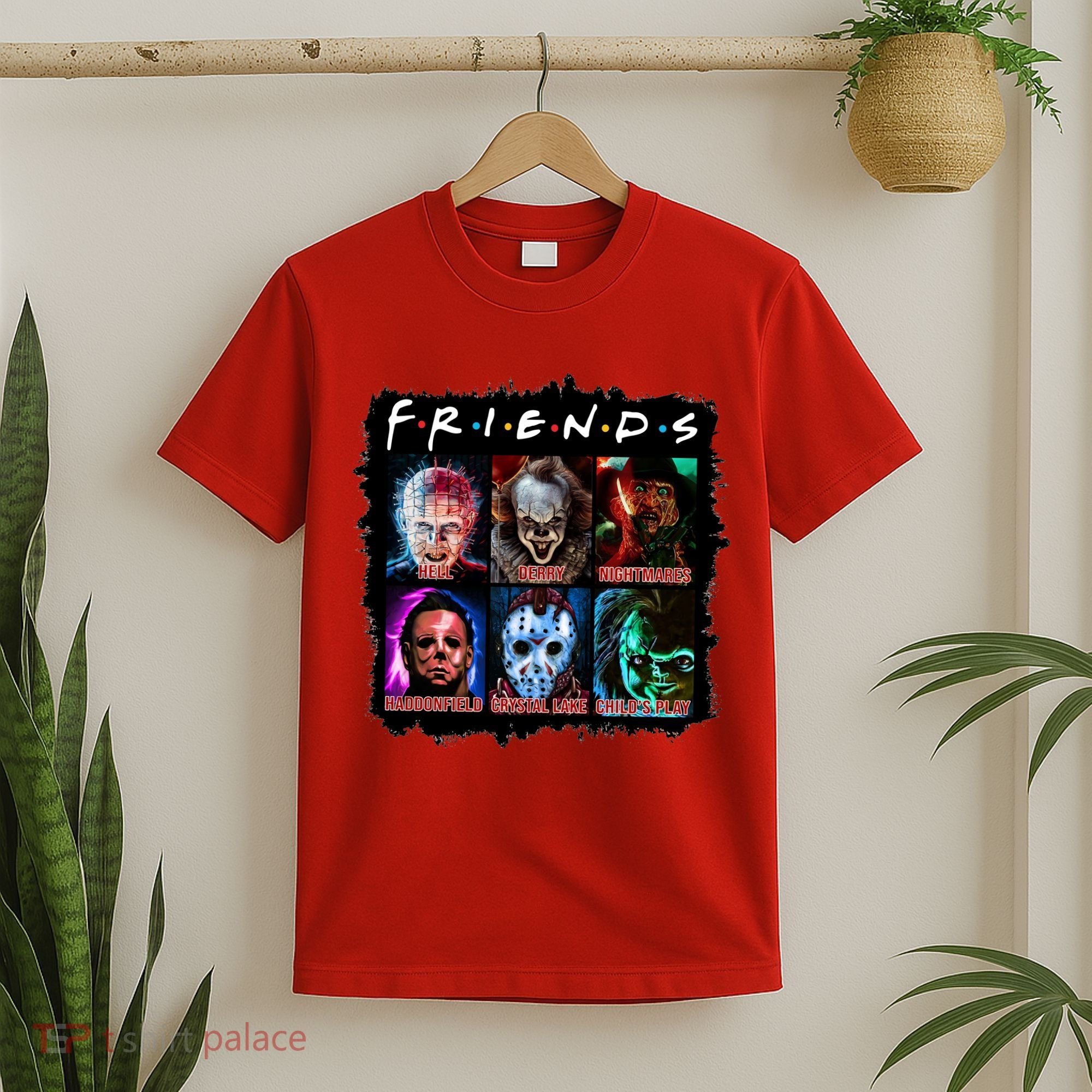 Horror Movie Character Halloween Friends Horror Fan Gift T-Shirt