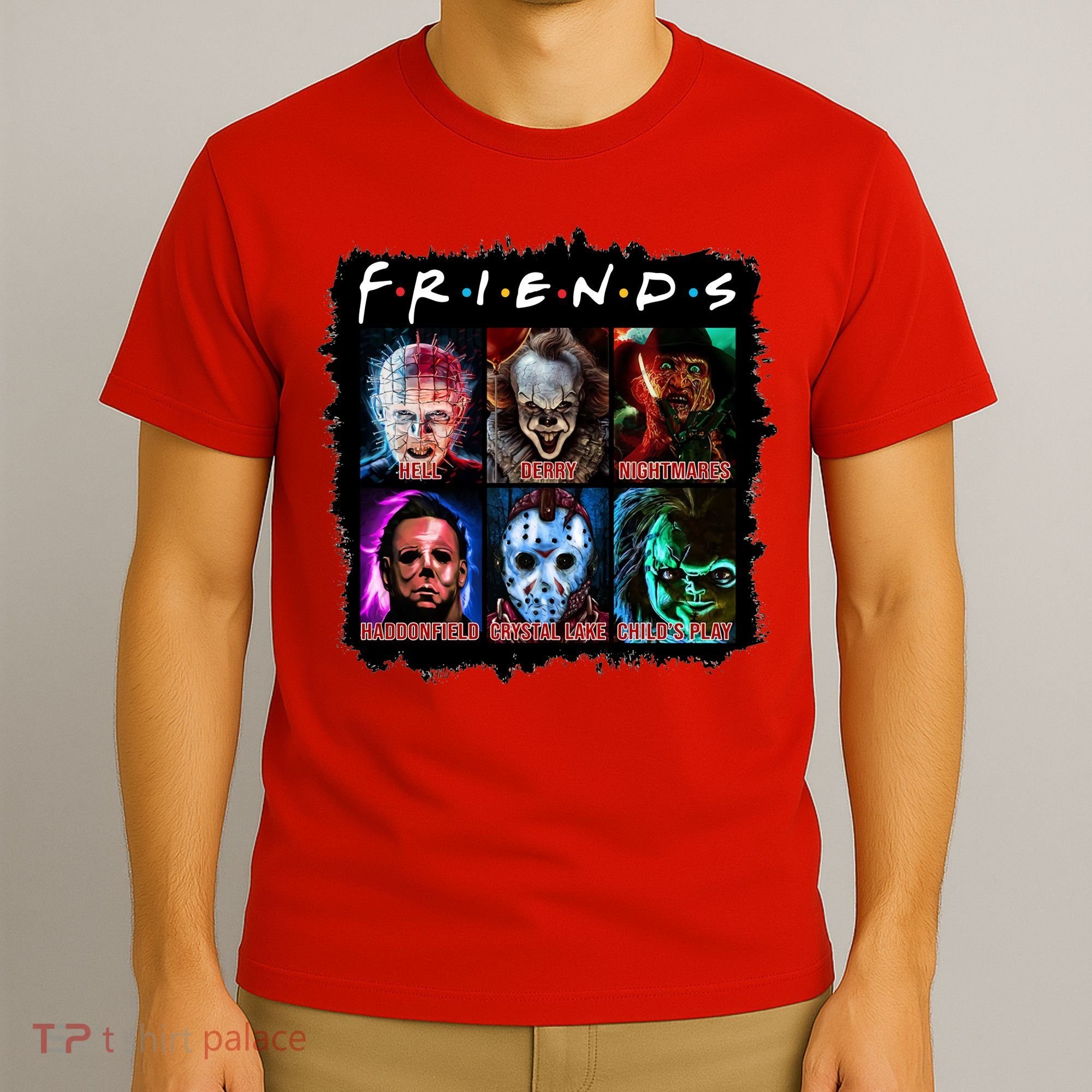 Horror Movie Character Halloween Friends Horror Fan Gift T-Shirt