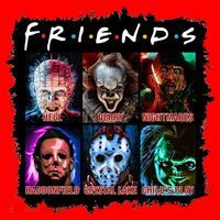 Horror Movie Character Halloween Friends Horror Fan Gift Polo thumb 2