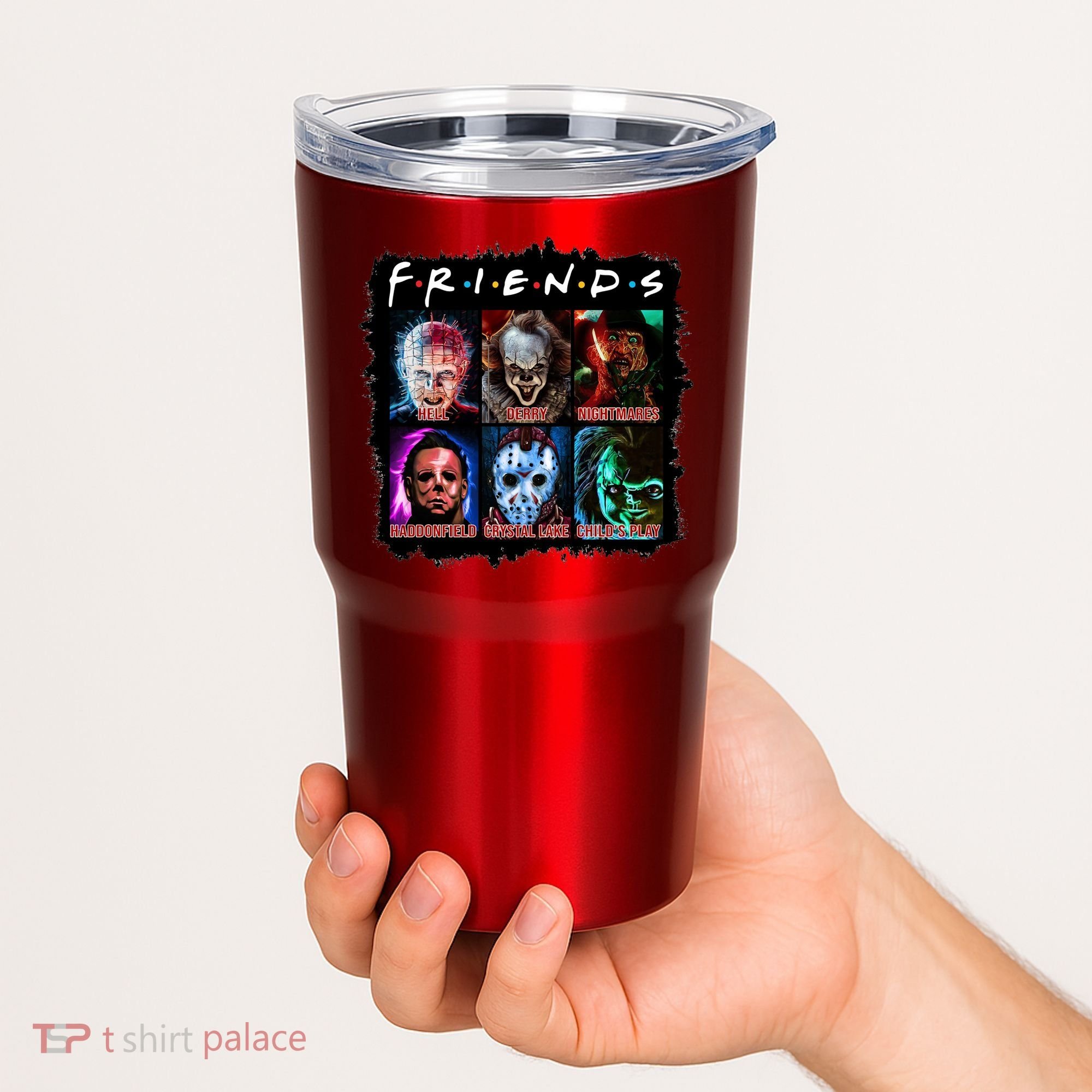 Horror Movie Character Halloween Friends Horror Fan Gift Tumbler