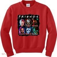 Horror Movie Character Halloween Friends Horror Fan Gift Kids Sweatshirt thumb 0