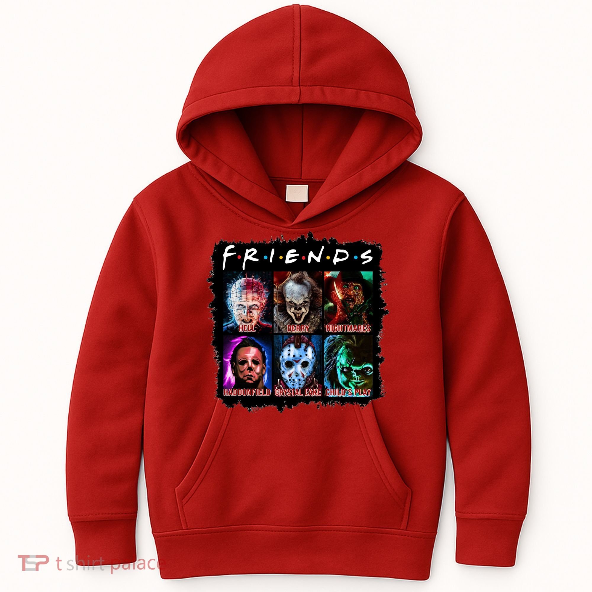 Horror Movie Character Halloween Friends Horror Fan Gift Kids Hoodie