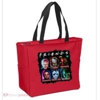 Horror Movie Character Halloween Friends Horror Fan Gift Tote Bag thumb 2