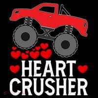 Heart Monstergifttruck Crusher Valentines Day Cute Cool Gift Coffee Mug thumb 5