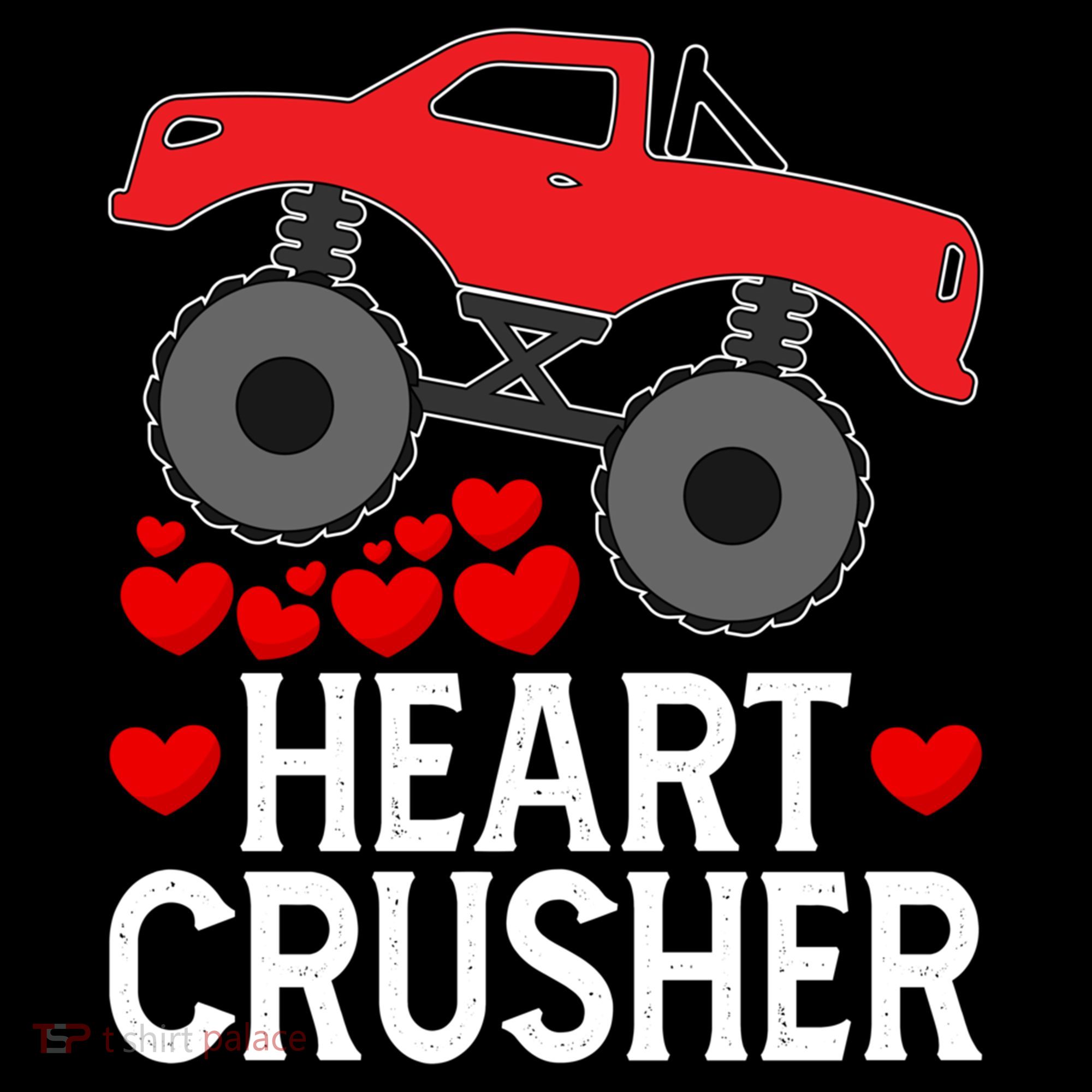 Heart Monstergifttruck Crusher Valentines Day Cute Cool Gift Coffee Mug