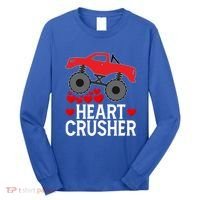 Heart Monstergifttruck Crusher Valentines Day Cute Cool Gift Long Sleeve Shirt thumb 0