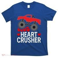 Heart Monstergifttruck Crusher Valentines Day Cute Cool Gift T-Shirt thumb 0