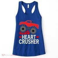 Heart Monstergifttruck Crusher Valentines Day Cute Cool Gift Women's Tank Top thumb 0
