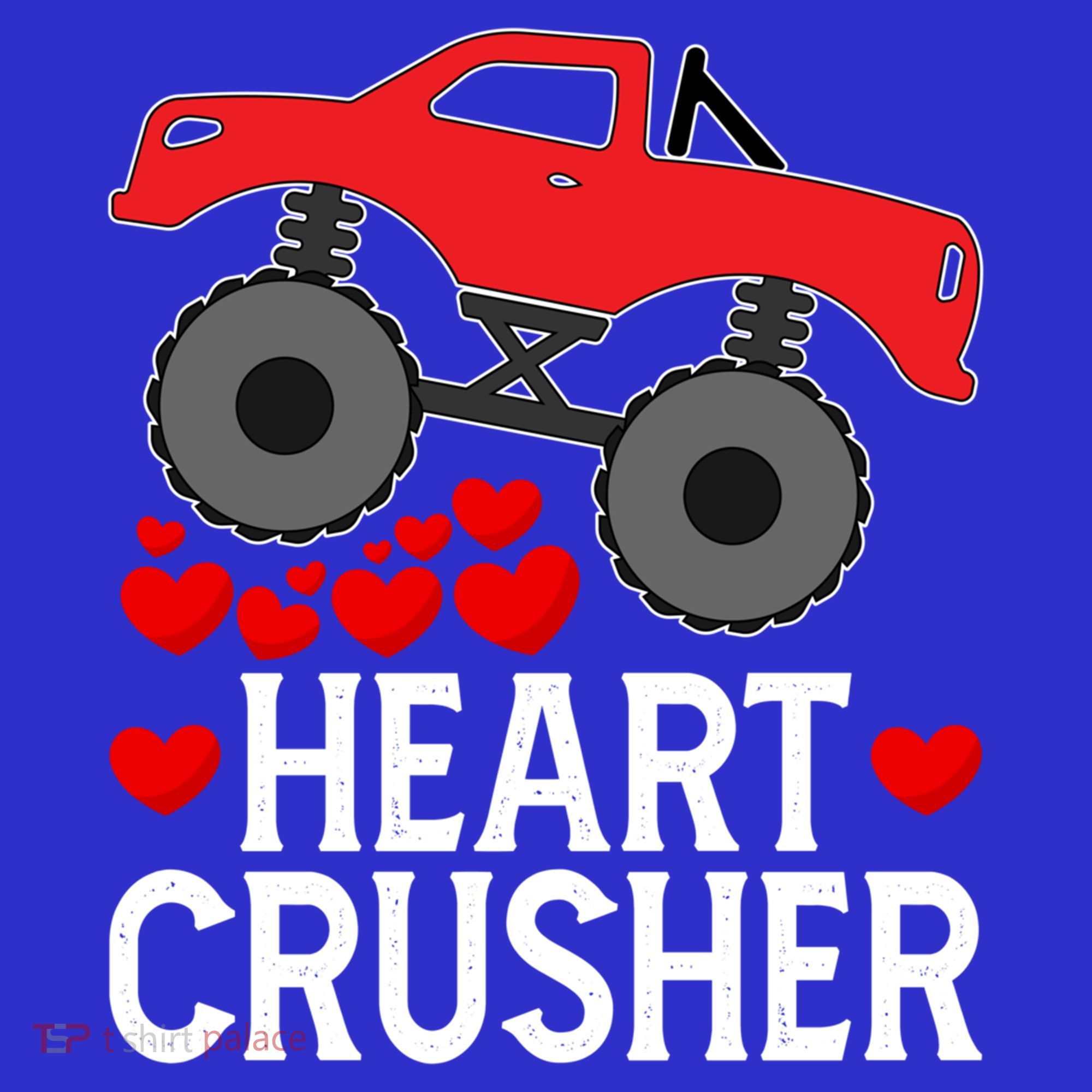 Heart Monstergifttruck Crusher Valentines Day Cute Cool Gift Women's Tank Top