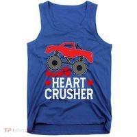 Heart Monstergifttruck Crusher Valentines Day Cute Cool Gift Tank Top thumb 0