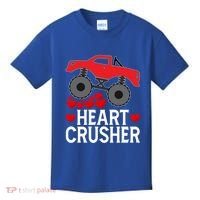 Heart Monstergifttruck Crusher Valentines Day Cute Cool Gift Kids T-Shirt thumb 0