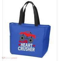 Heart Monstergifttruck Crusher Valentines Day Cute Cool Gift Tote Bag thumb 3