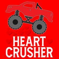 Heart Monstergifttruck Crusher Valentines Day Cute Cool Gift Santa Hat thumb 1