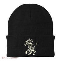 Heavy Metal Cats Gift Clothing Guitar Playing Cat Gothic Beanie thumb 0