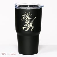 Heavy Metal Cats Gift Clothing Guitar Playing Cat Gothic Tumbler thumb 0