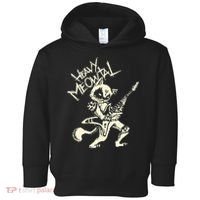 Heavy Metal Cats Gift Clothing Guitar Playing Cat Gothic Toddler Hoodie thumb 0