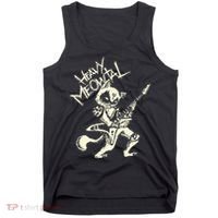 Heavy Metal Cats Gift Clothing Guitar Playing Cat Gothic Tank Top thumb 0