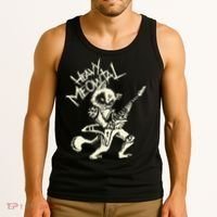 Heavy Metal Cats Gift Clothing Guitar Playing Cat Gothic Tank Top thumb 3