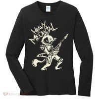 Heavy Metal Cats Gift Clothing Guitar Playing Cat Gothic Women's Long Sleeve Shirt thumb 0