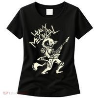 Heavy Metal Cats Gift Clothing Guitar Playing Cat Gothic Women's T-Shirt thumb 0