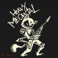 Heavy Metal Cats Gift Clothing Guitar Playing Cat Gothic Women's T-Shirt thumb 6