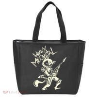 Heavy Metal Cats Gift Clothing Guitar Playing Cat Gothic Tote Bag thumb 0