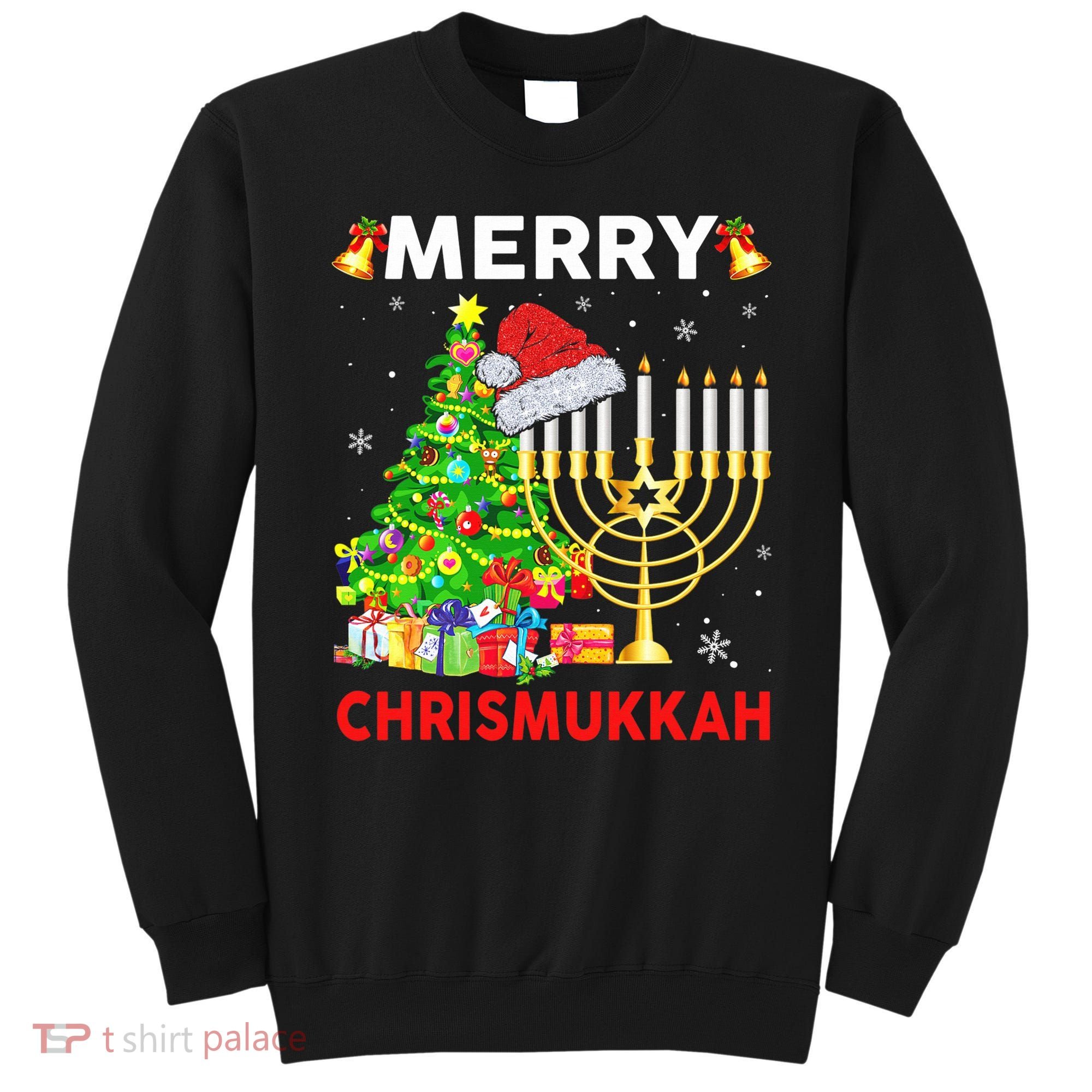 Hanukkah Merry Christmas Chrismukkah Ugly Sweater Sweatshirt