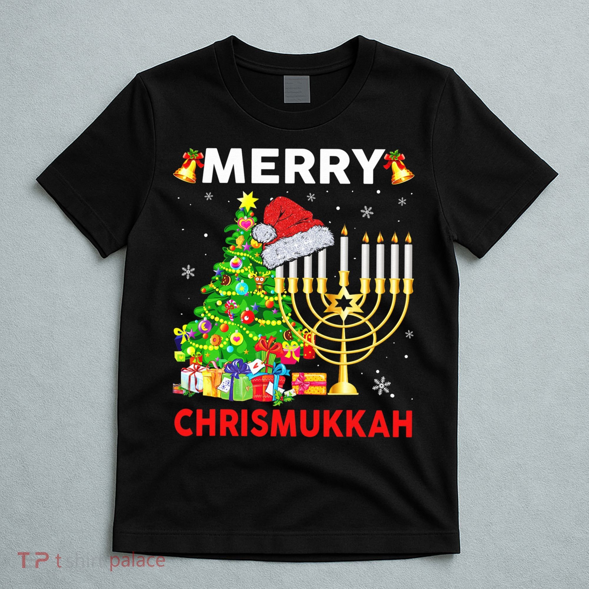 Hanukkah Merry Christmas Chrismukkah Ugly Sweater T-Shirt