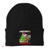 Hanukkah Merry Christmas Chrismukkah Ugly Sweater Beanie thumb 0