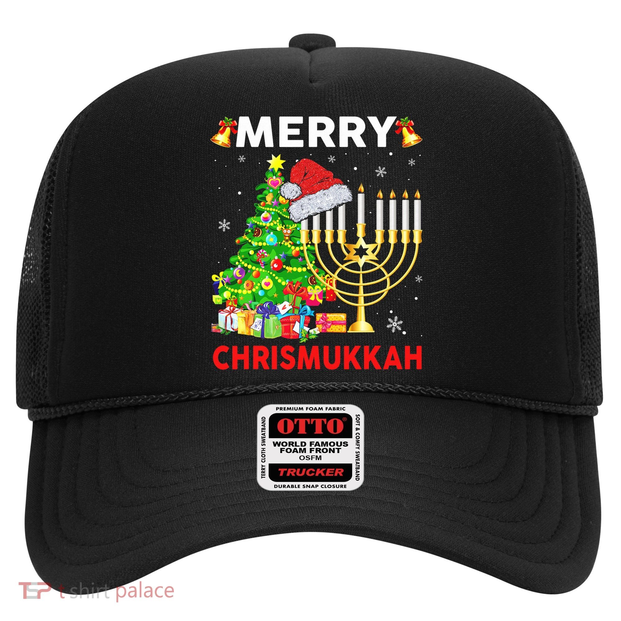 Hanukkah Merry Christmas Chrismukkah Ugly Sweater Hat