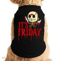 Horror Movie Characters Spooky Friday Halloween Doggie Tank thumb 0
