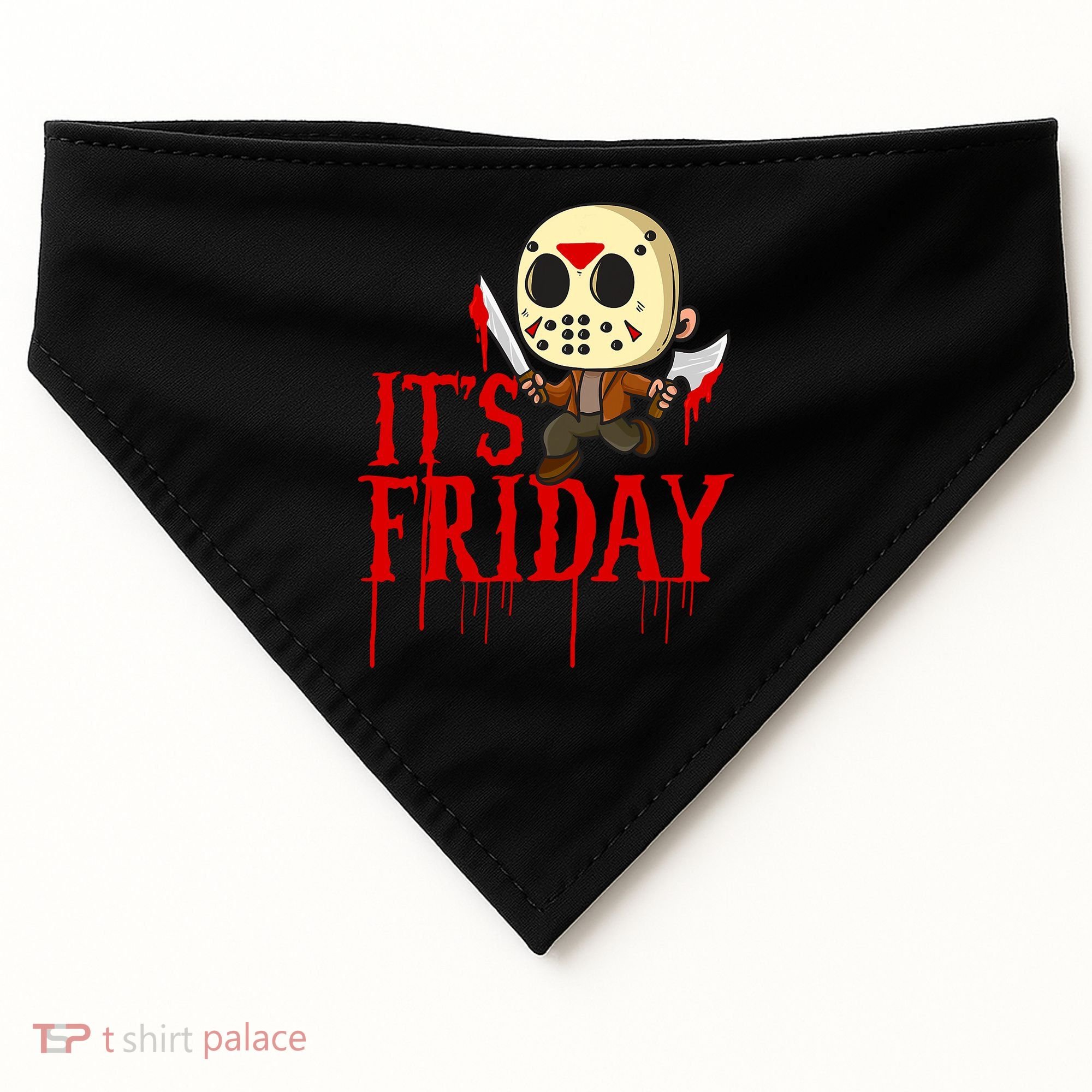 Horror Movie Characters Spooky Friday Halloween USA-Made Doggie Bandana